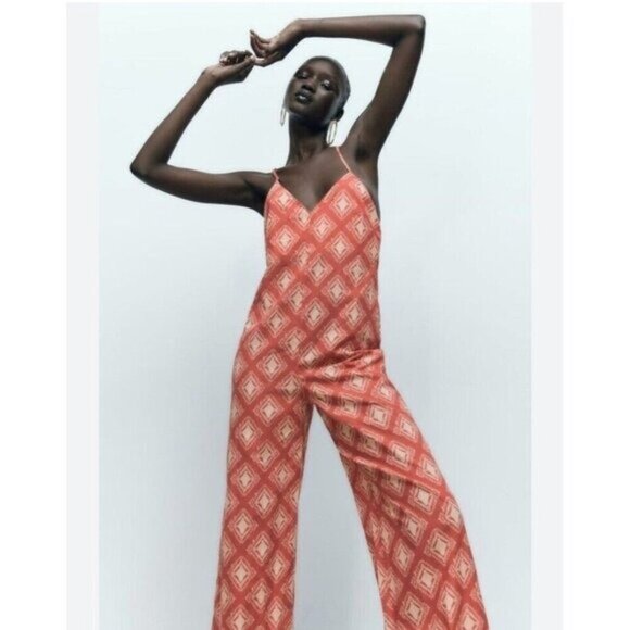 Zara Women's Wide Leg Open Back The Jami Jumpsuit Size Small   - NWT - Picture 13 of 13